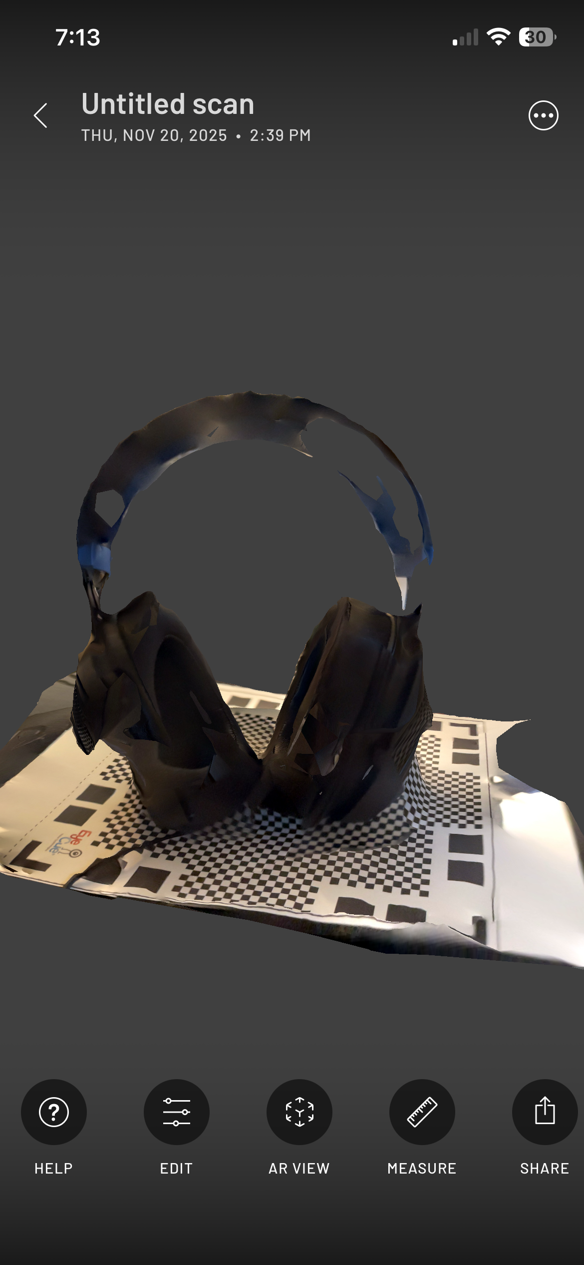 Headset scan